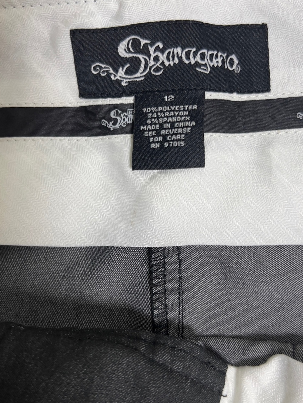 Sharagano Black and White Wide Leg Pants